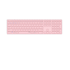 TECLADO RAPOO WIRELESS Y BLUETOOTH E9800M 2.4GHz BT 3.0 5.0 DISE??O ULTRAFINO BATERIA ROSA