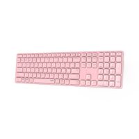 Miniatura 5 de TECLADO RAPOO WIRELESS Y BLUETOOTH E9800M 2.4GHz BT 3.0 5.0 DISE??O ULTRAFINO BATERIA ROSA