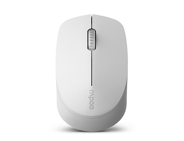 MOUSE RAPOO WIRELESS Y BLUETOOTH M100 SILENT 2.4G GHz BT 4.0 USB 3.0 3 BOTONES 1300 PPP GRIS CLARO