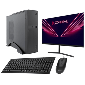 Zone Evil Core Slim Intel Core i5 14400 16GB 1TB SSD Nvme Negro   Monitor 24 Teclado y rat  n
