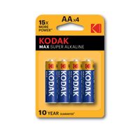 Miniatura 2 de PILAS AA KODAK SUPER ALCALINA MAX LR6 2800 mAh PACK 4 UNIDADES  (ecotasas incluidas) 30952867