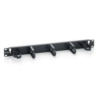 Miniatura 1 de PANEL ORGANIZADOR DE CABLES COLOR NEGRO 1U PARA ARMARIO RACK 1 UD