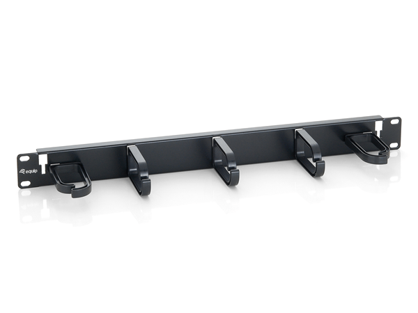 PANEL ORGANIZADOR DE CABLES COLOR NEGRO 1U PARA ARMARIO RACK 1 UD