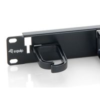 Miniatura 3 de PANEL ORGANIZADOR DE CABLES COLOR NEGRO 1U PARA ARMARIO RACK 1 UD