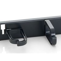 Miniatura 4 de PANEL ORGANIZADOR DE CABLES COLOR NEGRO 1U PARA ARMARIO RACK 1 UD