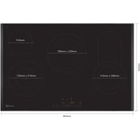 Miniatura 3 de VITROCERAMICA INDEPENDIENTE RADIANTES BALAY 3EB786LQ 4 ZONAS COCCION ANCHO 80 CM
