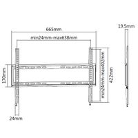 Miniatura 8 de 37"-70" FIXED TV WALL BRACKET