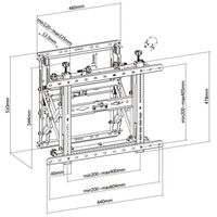Miniatura 8 de SOPORTE DE PARED FIJO EQUIP 650352 PARA PANTALLA 45"-70" PUSH-IN POP-OUT VESA MAX 600X400 PESO MAX.