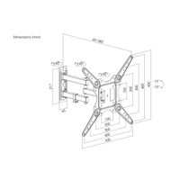 Miniatura 12 de SOPORTE DE PARED ORIENTABLE EQUIP PARA PANTALLA DE 23"-55" DOBLE BRAZO INCLINABLE/GIRATORIO MAX.30KG