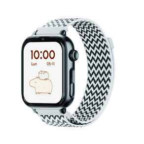 SaveFamily-SaveWatch-Plus-2-Reloj-Inteligente-para-ni--os-4G-Esfera-Negra-correa-Tela-ZigZag