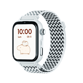 SaveFamily-SaveWatch-Plus-2-Reloj-Inteligente-para-ni--os-4G-Esfera-Blanca-correa-Tela-Zig-Zag