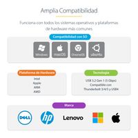 Miniatura 12 de Adaptador de Red USB Tipo C a Ethernet - Externo USB-C 1Gbps