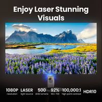 Miniatura 13 de PROYECTOR BENQ GV50 (9H.JSR77.59E) MOBILE/1080P/500LM, 1080P, REC709, AUTO FOCUS, USB-TYPE-C, GOOGLE TV, BUILT-IN BATTERY, 16W