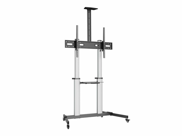 SOPORTE DE SUELO CON RUEDAS EQUIP PARA PANTALLAS DE 60-100" COLOR PLATA Max.VESA 1000x400
