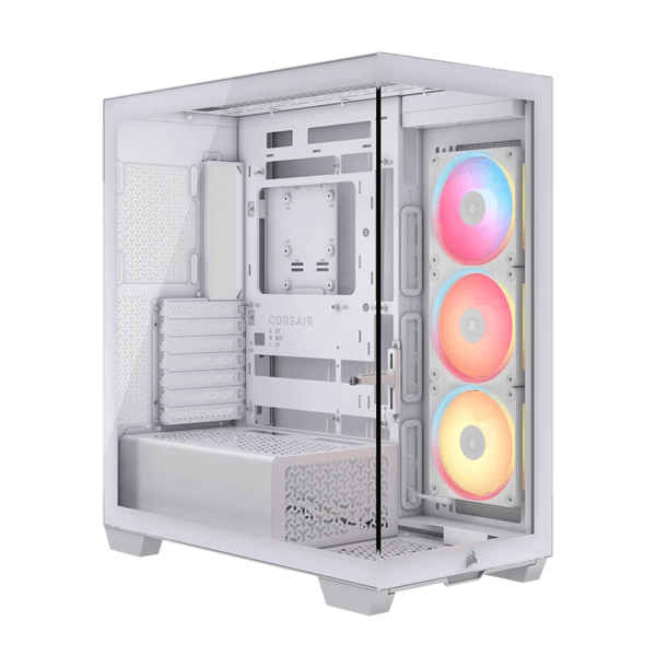 CORSAIR Midi Tower 3500X LXR LINK TG Blanco