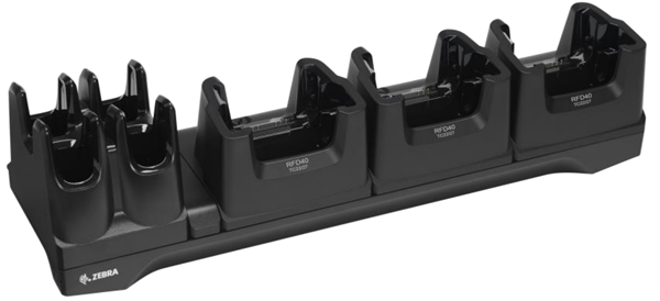 RFD40 3 Device Slots/4 ToasterSlots/Charge Cradle support TC22/27 HC20/50.Power Supply (PWR-BGA12V108W0WW)/DCLine Cord/Country Line Cord.