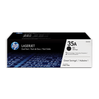 PACK 2 TONERS HP NEGRE 35A CB435AD