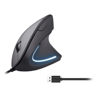 Miniatura 1 de MOUSE VERTICAL EQUIP ERGONOMICO  USB 6 BOTONES 3200DPI  COLOR NEGRO