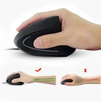 Miniatura 5 de MOUSE VERTICAL EQUIP ERGONOMICO  USB 6 BOTONES 3200DPI  COLOR NEGRO