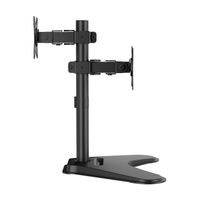 Miniatura 3 de AISENS Soporte de Mesa Eco Inclinable y Rotable para 2 Monitores POS 8kg de 17  32   Negro