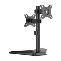 Miniatura 4 de AISENS Soporte de Mesa Eco Inclinable y Rotable para 2 Monitores POS 8kg de 17  32   Negro