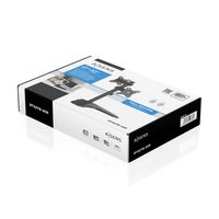 Miniatura 7 de AISENS Soporte de Mesa Eco Inclinable y Rotable para 2 Monitores POS 8kg de 17  32   Negro