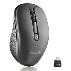 MOUSE NGS EVO MIX LASER INALAMBRICO MULTIMODO RECARGABLE Y SILENCIOSO USB-C