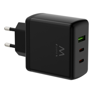 EWENT-Cargador-Gan-Fast-65W-2-USB-C-PD-1USB-A-QC