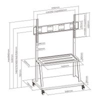 Miniatura 4 de Ewent EW1541 soporte para pantalla de se  alizaci  n 3 05 m  120   Negro