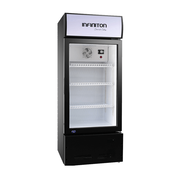 FRIGORIFICO UNA PUERTA INFINITON FCL-223 E ALTO 131 CM ANCHO 50 CM NEGRO