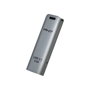 PNY USB Elite Steel 3.1 64GB / Lectura 80 Mb/s - Carcasa metálica