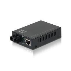 CONVERSOR FIBRA OPTICA LEVEL ONE 10/100TX A 100BASE-FX SC (40km)