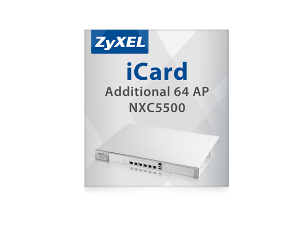 E-ICARD 64 AP NXC5500 LICENSE for Unified/Unified PRO and NWA5000 Series AP
