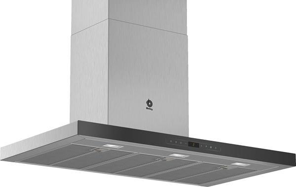 CAMPANA CHIMENEA BALAY 3BC998HNC ANCHO 90 CM CRISTAL NEGRA