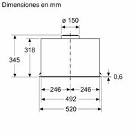 Miniatura 9 de GRUPO FILTRANTE BALAY 3BF356EX ANCHO 52 CM INOX