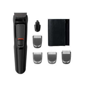 RECORTADORA-DE-BARBA-PHILIPS-MG3710-15-6-EN-1-4-PEINES-GUIA-BATERIA-60min-COLOR-NEGRO