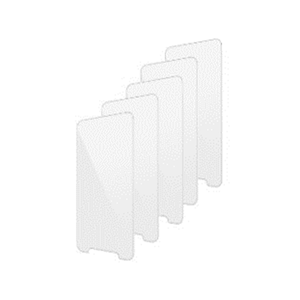 Set-of-five-tempered-glass-screen-protectors-for-MC3400---MC3450-devices.-Includes-two-alcohol-wipes--one-cleaning-cloth-and-instructions.