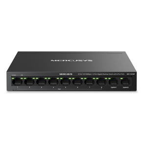 SWITCH-POE--NO-GESTIONABLE-MERCUSYS-MS110CMP-10P-10xRJ45-100Mbps-8xPoE--2xGbps-65W-250m