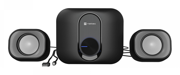 ALTAVOCES 2.1 NATEC PUG 11W RMS NEGRO