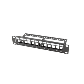 PATCH-PANEL-LANBERG-12-PUERTOS-1U-RACK-19-ORGANIZADOR-MODULOS-KEYSTONE-NEGRO