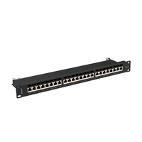 Miniatura 1 de PATCH PANEL LANBERG 24 PUERTOS 1U 19â? CAT.7 FTP NEGRO