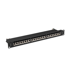PATCH PANEL LANBERG 24 PUERTOS 1U 19â? CAT.7 FTP NEGRO