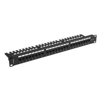 Miniatura 3 de PATCH PANEL LANBERG 24 PUERTOS 1U 19" CAT.6A UTP CON ORGANIZADOR CABLES NEGRO