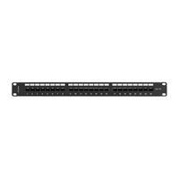Miniatura 4 de PATCH PANEL LANBERG 24 PUERTOS 1U 19" CAT.6A UTP CON ORGANIZADOR CABLES NEGRO
