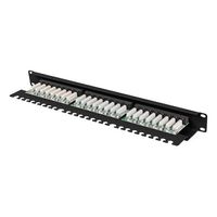 Miniatura 6 de PATCH PANEL LANBERG 24 PUERTOS 1U 19" CAT.6A UTP CON ORGANIZADOR CABLES NEGRO