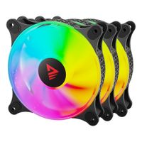 Miniatura 2 de Savio BLAST FAN SET sistema de refrigeraci  n para ordenador Carcasa del ordenador Ventilador 12 cm Negro 3 pieza s