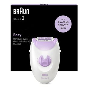 DEPILADORA-ELECTRICA-BRAUN-SILK-EPIL-3-SE3-000-RODILLO-MASAJE-LUZ-SMARTLIGHT