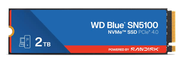 WESTERN DIGITAL WD Blue SN5100 SSD 2000GB M.2 7100MB/s PCI Express 4.0 NVMe