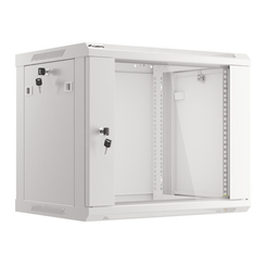 ARMARIO LANBERG MURAL 9U 600X450 RACK 19 FLAT PACK V2 PUERTA CRISTAL GRIS