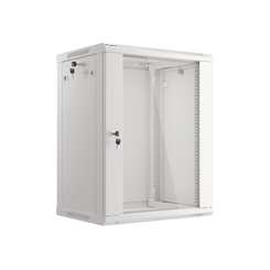 ARMARIO LANBERG MURAL RACK 19" 15U 600X450 FLAT PACK V2 PUERTA CRISTAL GRIS